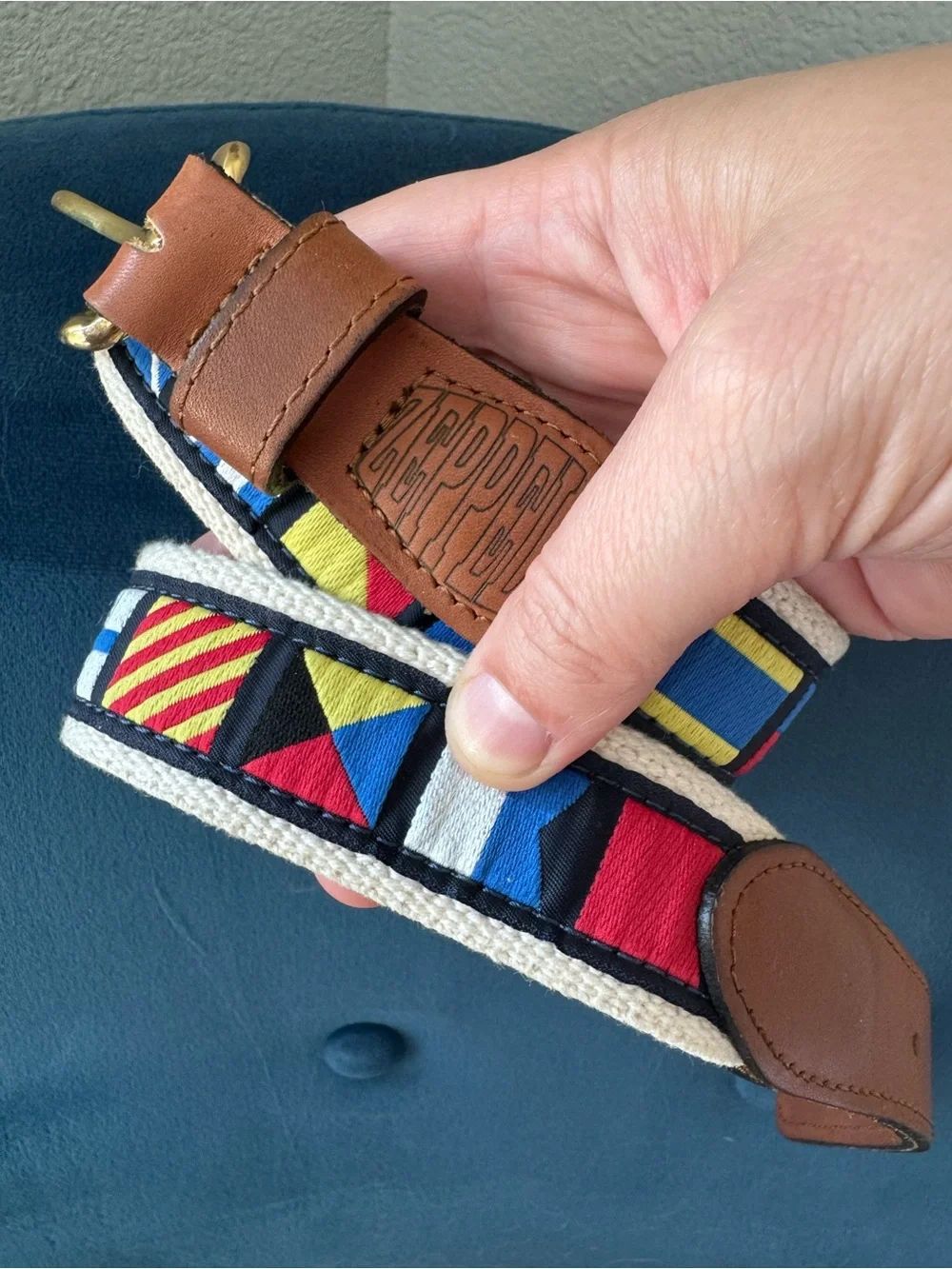 Zeppelin leather belt made in the USA